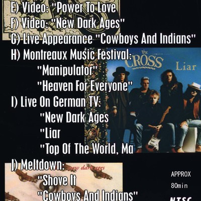 The cross ( roger taylor , queen ) video collection and live clips dvd