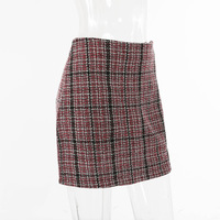 Solid Color High Waist Hip Skirt - Thumbnail 2