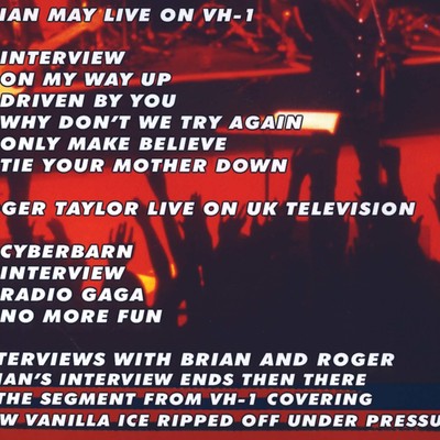 Brian may & roger taylor  (queen)  live and talking '98 dvd