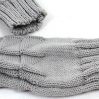 Promotion"Free Shipping"New autumn winter fashion knitting additional length warm gray mitten - Thumbnail 4