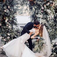 Mermaid Sweetheart Ivory Tulle Wedding Dresses with Appliques - Thumbnail 1