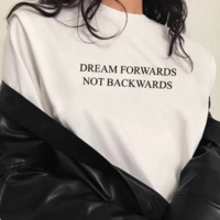 Free Shipping-"DREAM FORWARDS NOT BACKWARDS" TEE - Thumbnail 1