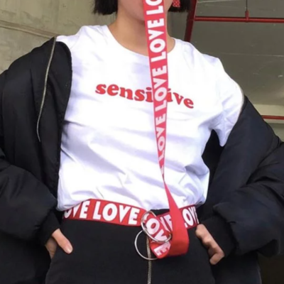 Free shipping-"sensitive" tee - Thumbnail 3