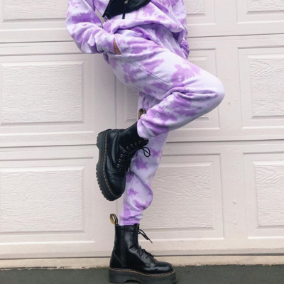 Tie-dye purple jogger 