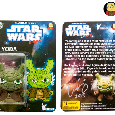 Star wars yoda dunny carded custom
