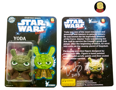 Star Wars Yoda Dunny carded custom