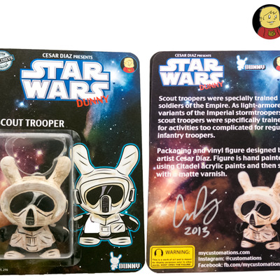 Star wars scout trooper dunny carded custom