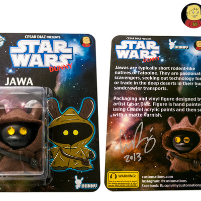 Star wars jawa dunny carded custom