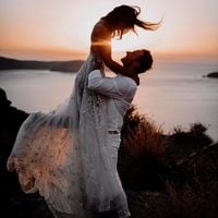 One Shoulder White Lace Beach Wedding Dresses 2020-2022 - Thumbnail 2