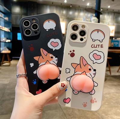 Cute Squishy Corgi Butt iPhone Cases