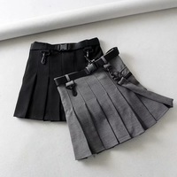 Solid Color High Waist Slim Skirt - Thumbnail 2
