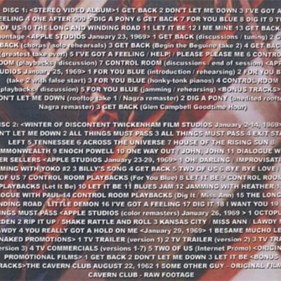 The beatles get back dvd