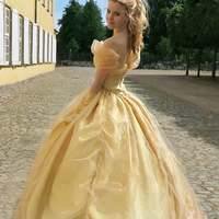 Princess Belle Gown,Beauty and the Beast Costume Ball Dress,977 - Thumbnail 3