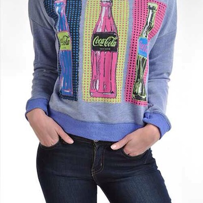 Cola zipped back sweatshirt