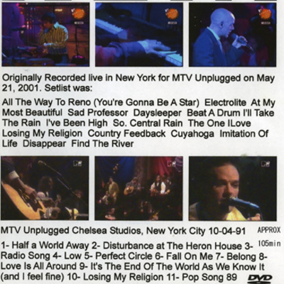 Rem mtv unplugged 2001 & nyc unplugged 1991 dvd