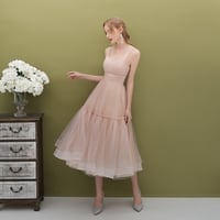 Cute Green Tulle Short Prom Dress, Green Evening Dress - Thumbnail 4