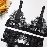 Cute Lace Underwear Three-Piece Suit - Thumbnail 2