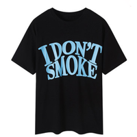"I DON'T SMOKE" TEE IN BLACK - Thumbnail 2