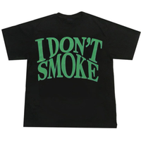 "I DON'T SMOKE" TEE IN BLACK - Thumbnail 3