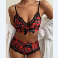 Design Underwear Lace Sling Two-Piece Set - Thumbnail 1