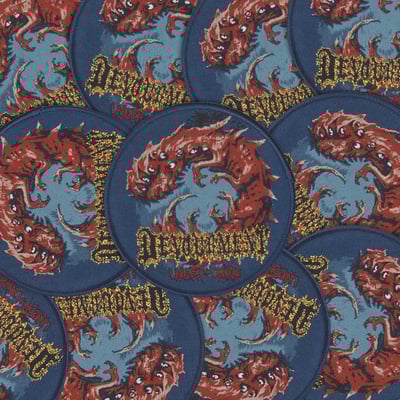 Devourment round woven patches