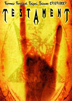 TESTAMENT Formoz Festival, Taipei, Taiwan 07.27.2007 DVD