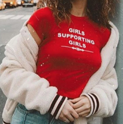 "GIRLS SUPPORTING GIRLS" TEE