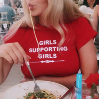 "GIRLS SUPPORTING GIRLS" TEE - Thumbnail 1