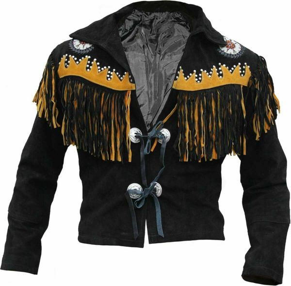  Item image 1 Item image 2 Item image 3 More from this seller: Men's Handmade Suede Leather Cowboy Western Wear Vintage Jacket Fringes & Beads - $150.