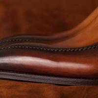 New Handmade Two Tone Leather Chukka Lace Up Boot - Thumbnail 3