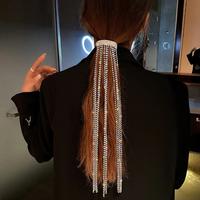 Long Tassel Rhinestone Hairpins - Thumbnail 3