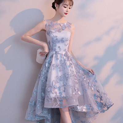 Cute tulle high low short dress fashion dress - Thumbnail 1