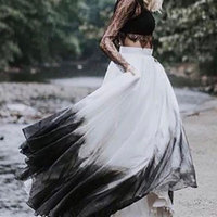 Two Piece Gradient Wedding Dresses Bridal Gown - Thumbnail 1