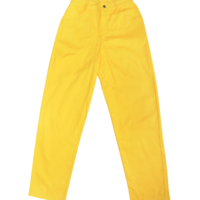 RETRO STYLE LOOSE PANTS IN LEMON  - Thumbnail 1