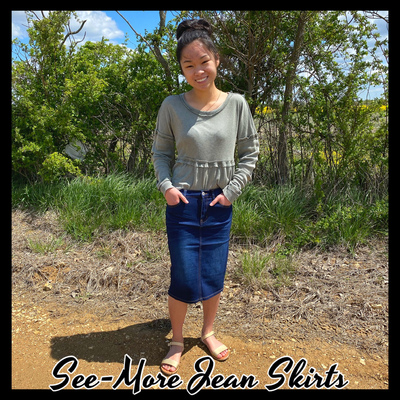 CHILDRENS JENNY DARK DENIM SKIRT