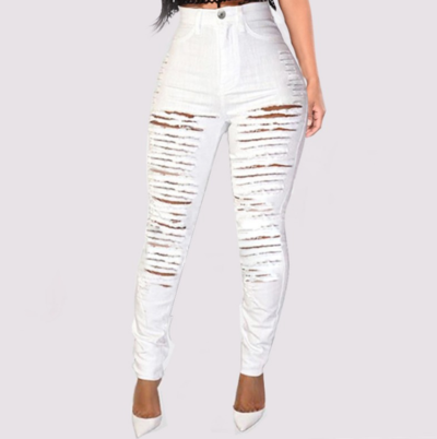 Slim Stretch High Waist Denim Pants