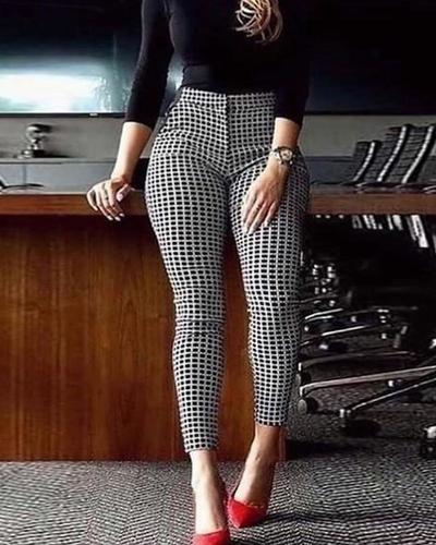 Casual Printed Skinny Pants