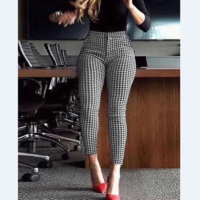 Casual Printed Skinny Pants - Thumbnail 1