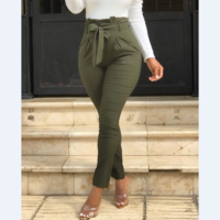 Casual Army Green Pants - Thumbnail 1