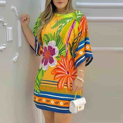 Design printed casual dress