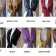 5 High Quality Pashmina Scarves, Wedding Shawl - CHOOSE Any 5 colors - Bridesmaid Gift - 35 Color Options-1
