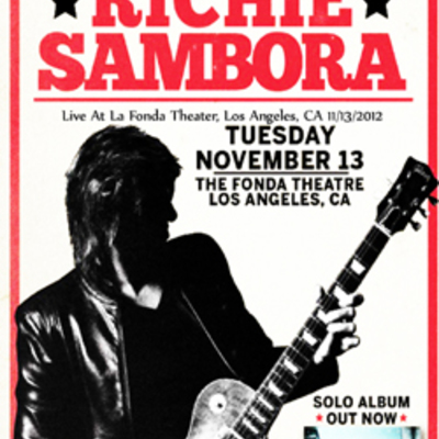 Richie sambora live at la fonda theater, los angeles, ca 11.13.2012 dvd
