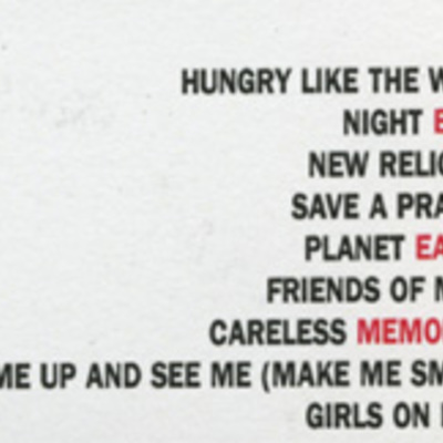 Duran duran the live dvd