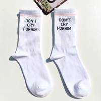 Free Shipping-"DON'T CRY FOR HIM" SOCKS - Thumbnail 1