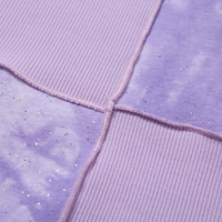 Free Shipping-TIE DYE COLOR BLOCK RUFFLE FRILL TOP - Thumbnail 6