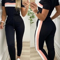 Women'S Sports Color Matching Casual Two-Piece Suit - Thumbnail 1