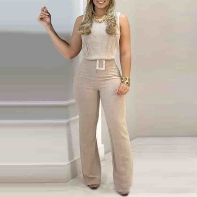 Sleeveless vest skinny two-piece set - Thumbnail 4