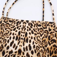 Sexy Leopard Backless Camisole Lace Up Spaghetti Strap Tank Crop Top Bandage Open Back Aesthetic E-Girl Kawaii Korean Japanese Harajuku Streetwear - Thumbnail 6
