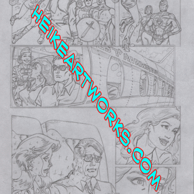 Femforce #150 mark's pencils on vellum page 5