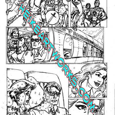 Femforce #150 mark's pencils on vellum page 5